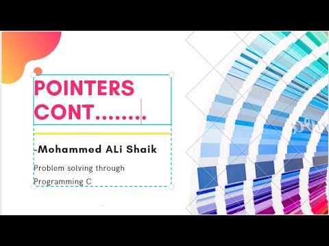 Advanced Pointers 05 05 05 2021