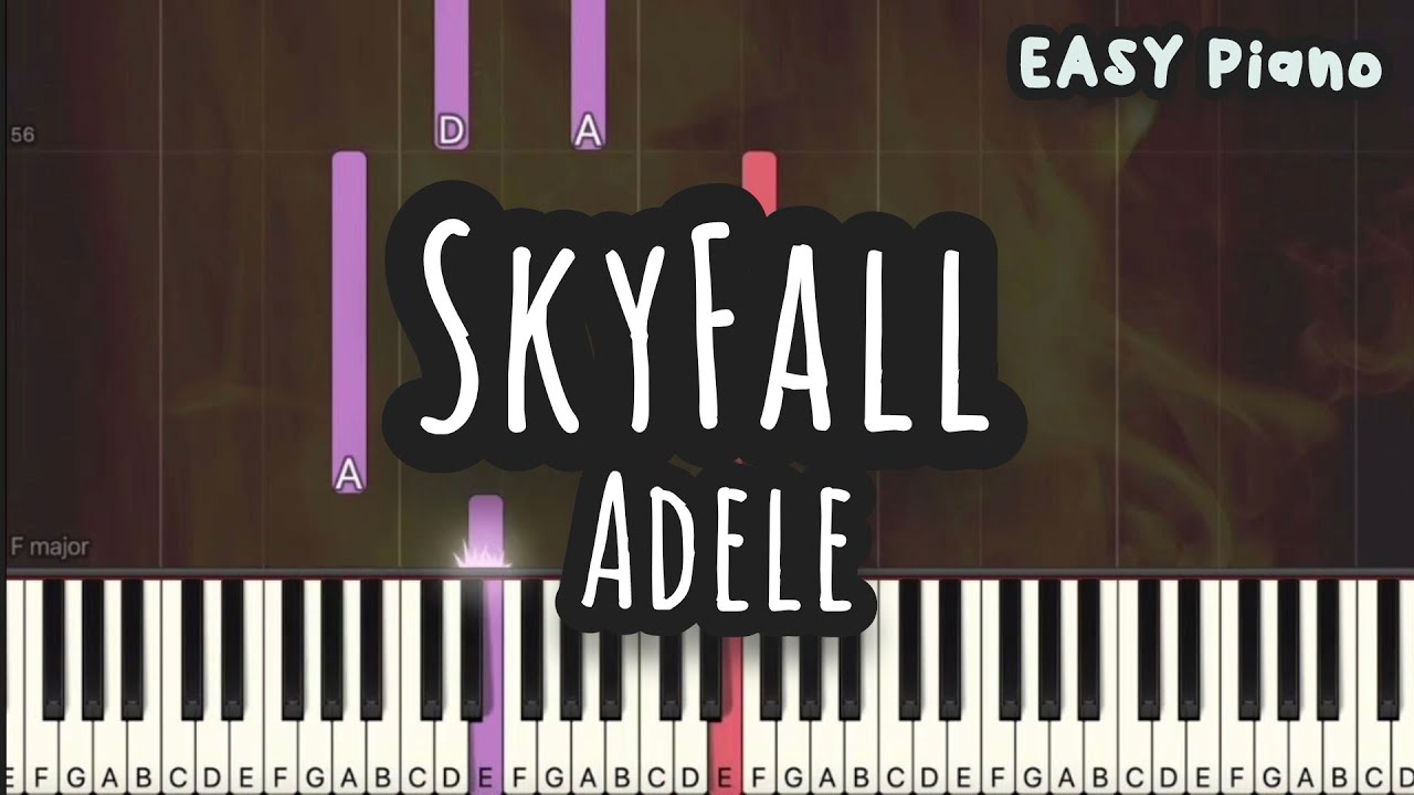 Adele - Skyfall - EASY (Easy Piano, Piano Tutorial) Sheet