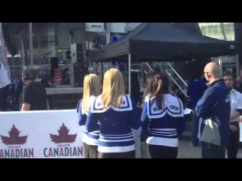 Leafs Nation Party in the Square
