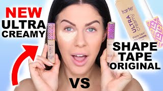 NEW TARTE SHAPE TAPE ULTRA CREAMY CONCEALER VS ORIGINAL!! IS IT WORTH THE HYPE