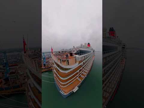 Thumbnail for Cunard’s Queen Anne aft viewing platform will be the place to be at sailaway:-) #cunardline #cruise