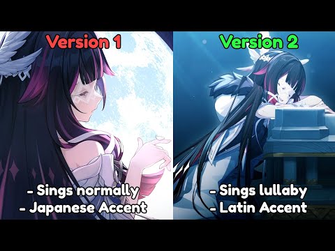Columbina sings Latins Lullaby COMPARISON - Old vs New(V2) Version