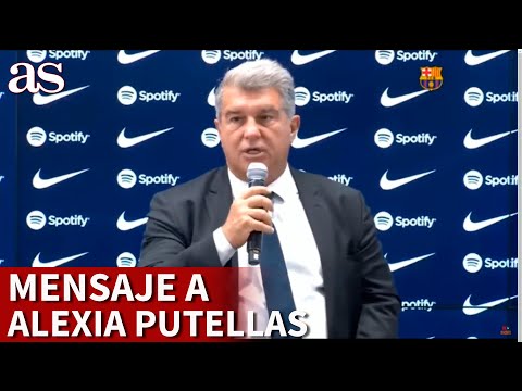 El EMOTIVO MENSAJE de ÁNIMO de LAPORTA a ALEXIA PUTELLAS | AS