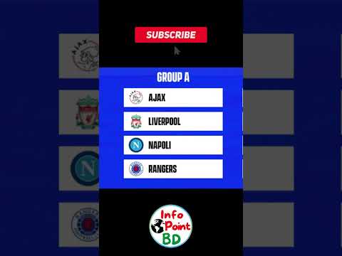 UEFA Champions League Draw 2022-23 | উয়েফা চ্যাম্পিয়নস লিগ ড্র ২০২২-২০২৩ #shorts