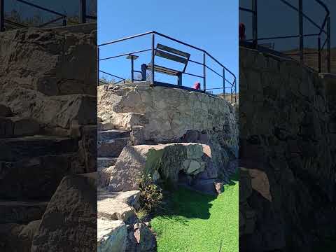 Último tramo de caminata al Cristo. La Cumbre. Prov. de Cordoba