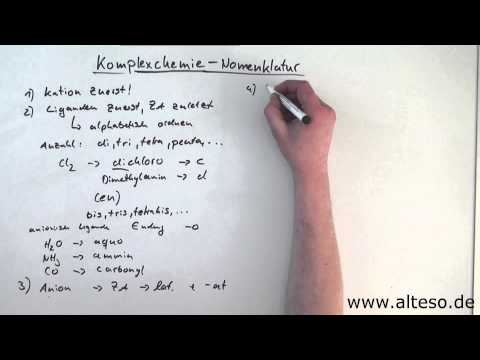 Komplexchemie Teil 3 - Nomenklatur