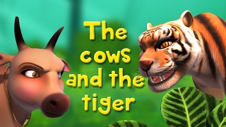 The Cows and the Tiger  Stories for Kids  Infobell