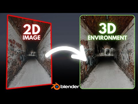 Turn a 2D Image into a 3D Environment in Blender!
