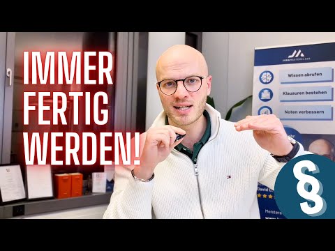 Wie du Zeitprobleme in Jura-Klausuren löst (3 Schritte für vollständige Klausuren)