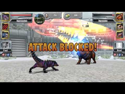 Jurassic park builder glacier tournament 3 (introducing kaprosuchus and mastadon)