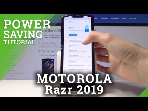 How to Save Battery in MOTOROLA Razr (2019)– Power Saving Mode