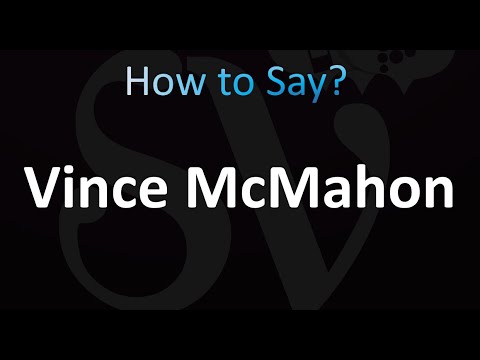 How to Pronounce Vince McMahon, Correct Pronunciation