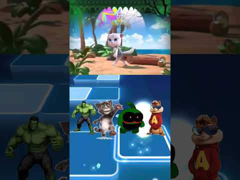 Nick Hulk Exe vs Talking Tom vs Om Nom exe vs Alvin and The Chipmunks Exe X Tiles Hop | Part 14