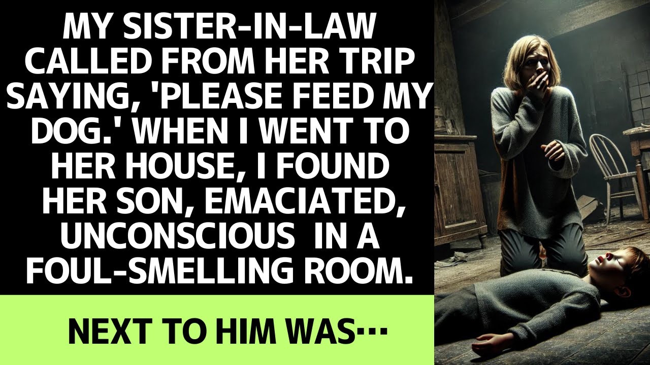 My sister-in-law asked me to feed her dog, but I found her neglected nephew in critical condition.