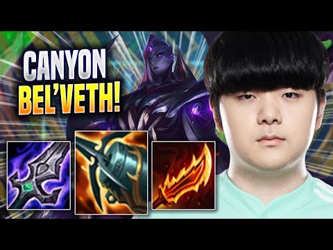 CANYON FIRST TIME WITH NEW CHAMPION BEL'VETH! - DK Canyon Plays Bel'veth JUNGLE vs Kindred!