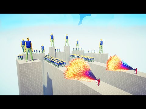 100x ROBLOX NOOB + 4 GIANT vs DUO 1000x OP UNITS | TABS - Totally Accurate Battle Simulator