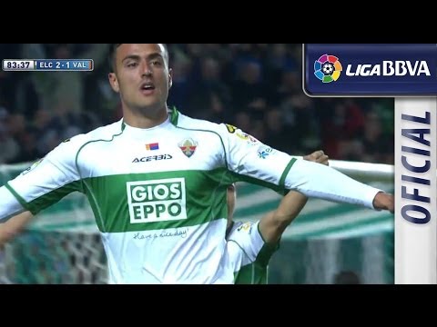 Gol de Cristian Herrera (2-1) en el Elche CF - Valencia CF - HD