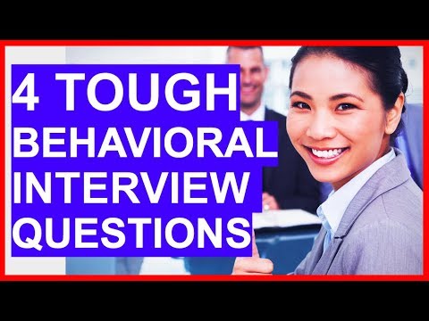 4つのTOUGHな行動面接の質問と回答! (4 TOUGH Behavioral Interview Questions and ANSWERS!)