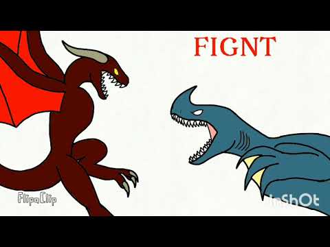 Dragon World битва 2| Огненный дракон vs Дракона Акулы 🔥💧