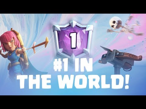 #1 IN THE WORLD GAMEPLAY! 7,300+ 2.9 X-Bow Cycle Deck! - Clash Royale
