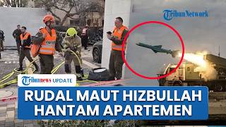 Penampakan Israel Usai Apartemen Digempur Rudal Maut Hizbullah, Mobil Hangus Terbakar