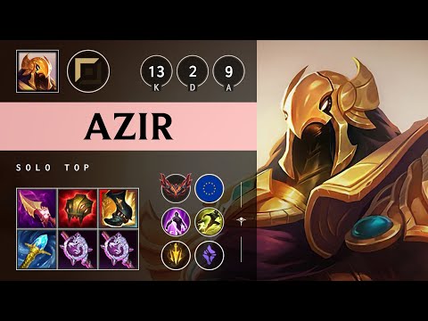 Azir Top vs Darius - EUW Grandmaster Patch 25.19