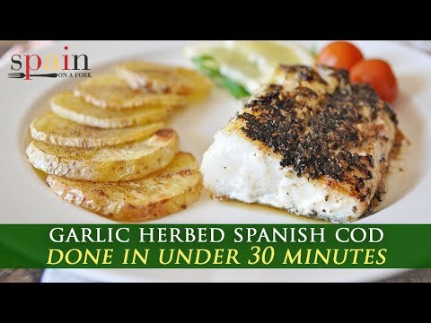 Garlic Herbed Spanish Cod with Roasted Potatoes