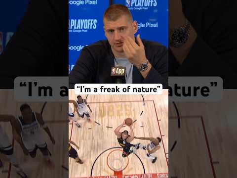 “I’m a freak of nature” – Nikola Jokic jokes about his Round 2 dunks #Shorts