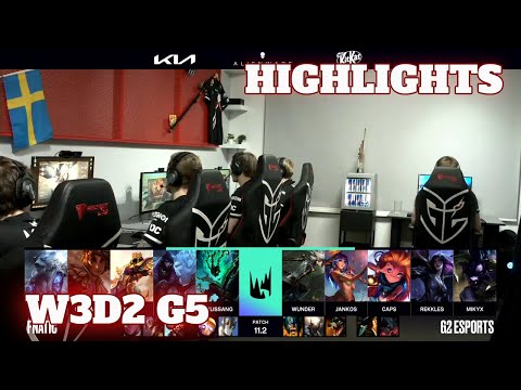 Fnatic vs G2 Esports - Highlights | Week 3 Day 2 S11 LEC Spring 2021 | FNC vs G2