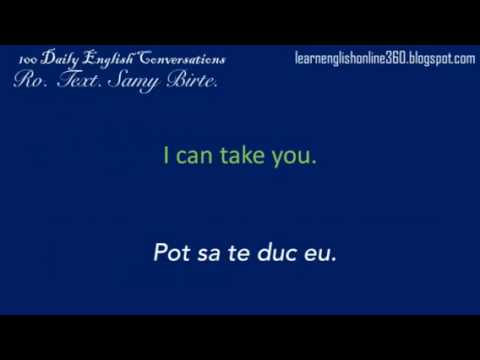 Conversatii în Englezā. Lectia. 84. Te voi duce eu la servici.