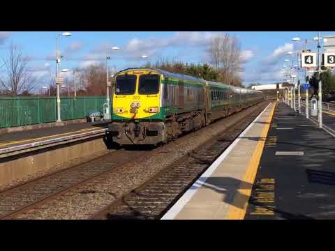 Irish Rail 201 Class Locos + Mark 4 Sets at Hazelhatch & Celbridge (13-14/2/18)
