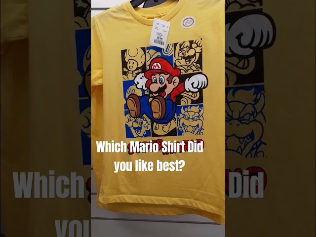 Vídeo relacionado con Nintendo Mario and Friends Circle Retro - Camiseta para Hombre, Azul Real Jaspeado, M