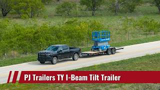 New 2027 PJ Trailers 22' TY I-Beam Tiltbed Equipment Tilt Trailer