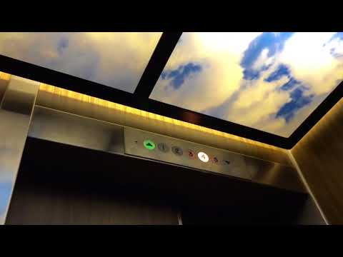 Tiny vintage Home hydraulic elevator at The Sutter Suites in San Francisco CA