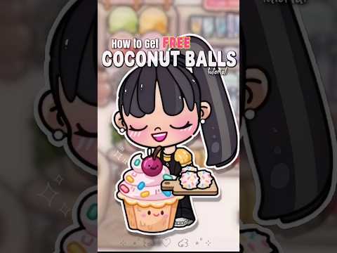 How to Get FREE Coconut Bliss Balls in pazu avatar world secrets  アバターワールド#avatarworld #asmrcooking