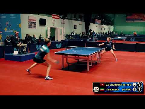 4.BIKBAEVA - VOROBYOVA RUSSIAN Championship table tennis настольный теннис