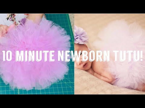 Easy Tutu in 10 Minutes! Newborn Tutu DIY
