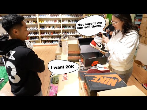 HE TRIED TO SELL US HIS $20,000 SNEAKER COLLECTION!