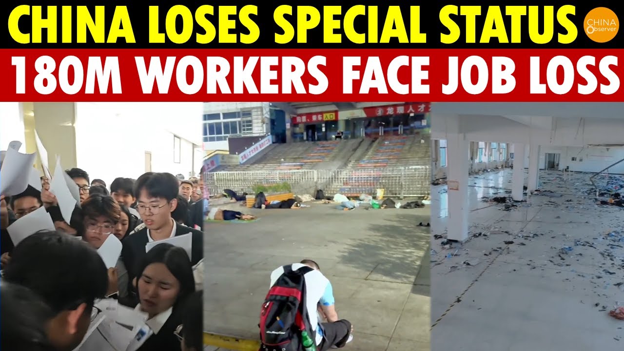 China’s Time of Taking Advantage Is Over! After Losing Special Status, 180M Workers Face Layoffs