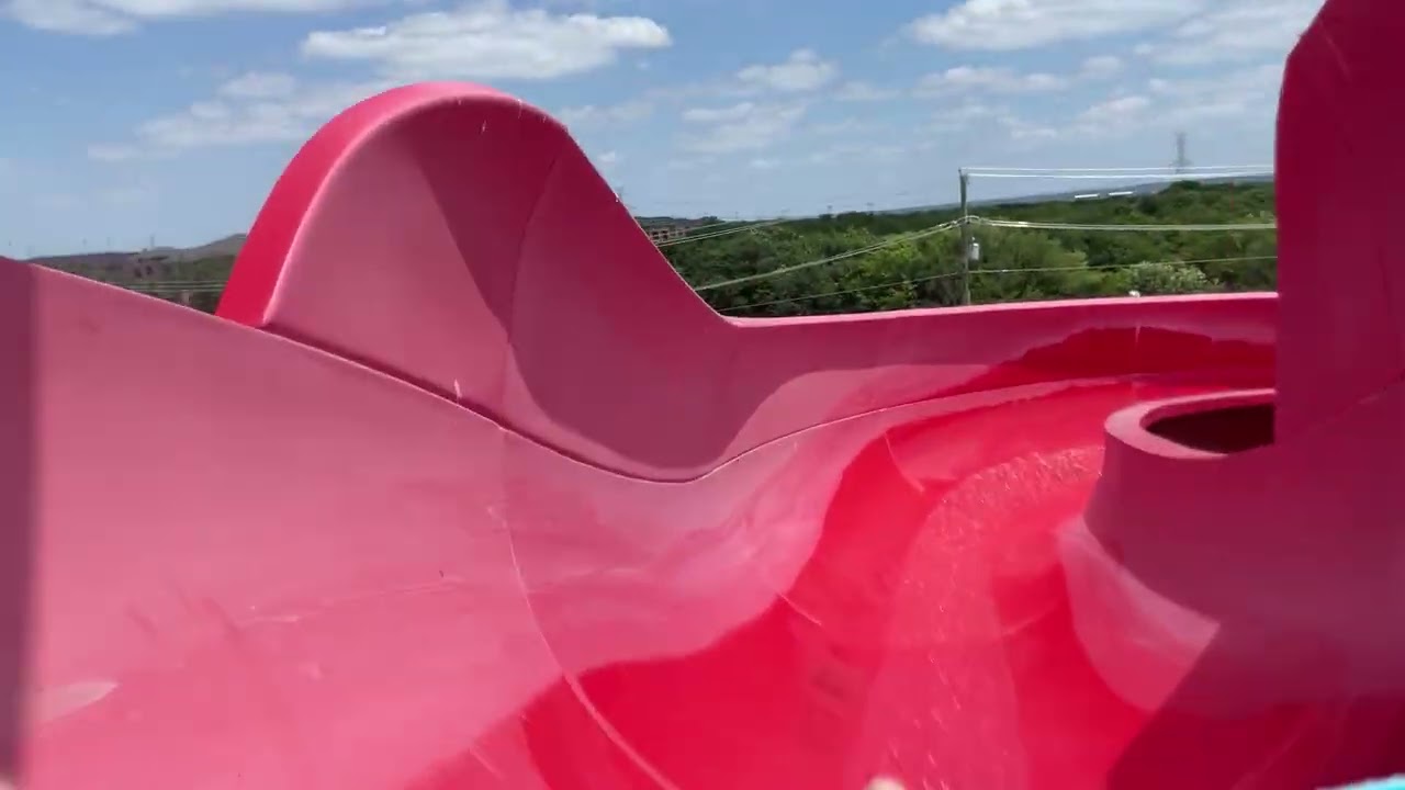 Red slide in Hawaii falls