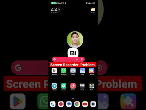 Screen Recorder Not Showing Phone Mi Redmi ! Screen Recording Not Show Fix  Problem #screenrecorder