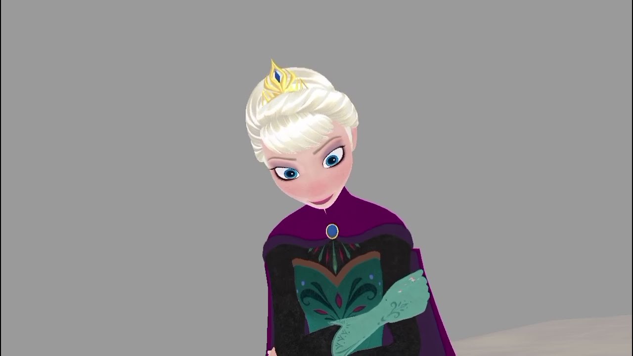 (WIP) MMD - Test Model KH3 Coronation Elsa With Head IK Change! (Model DL???)