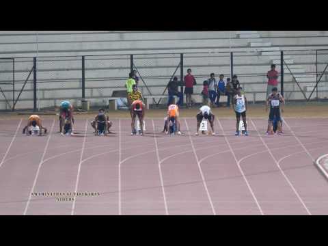 YOUTH BOY'S 100m RUN FINAL. 14th NATIONAL YOUTH ATHLETICS CHAMPIONSHIP-2017