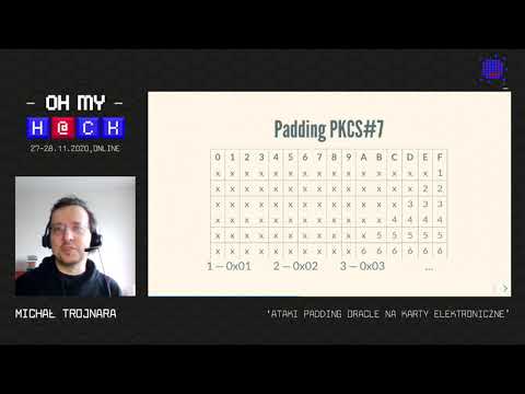 Oh My H@ck 2020 - Michał Trojnara - Ataki padding oracle na karty elektroniczne