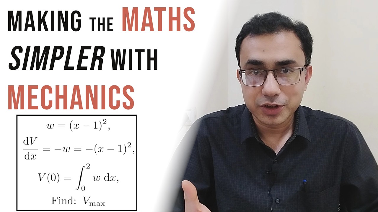 A 10+2 level calculus problem and its connection to UG level mechanics