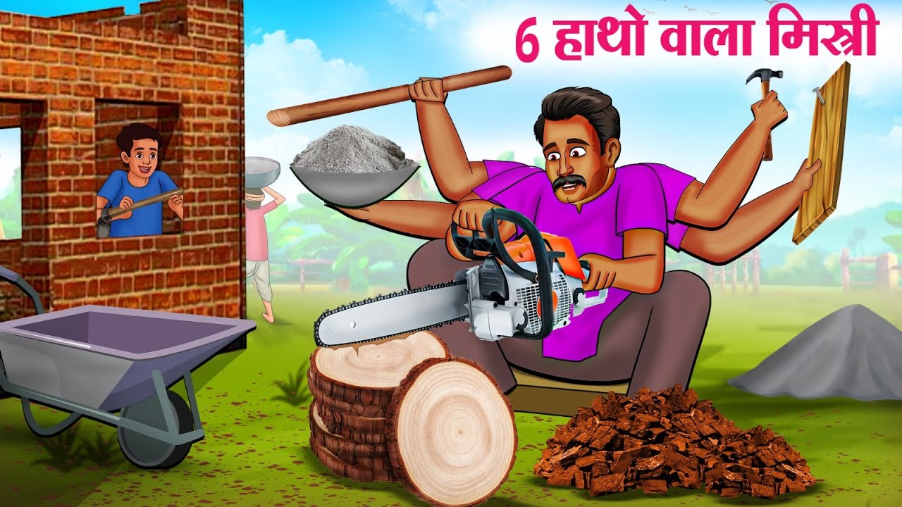 6 हाथो वाला मिस्त्री | Hindi Kahaniya | Moral Stories | Bedtime Stories | Story In Hindi