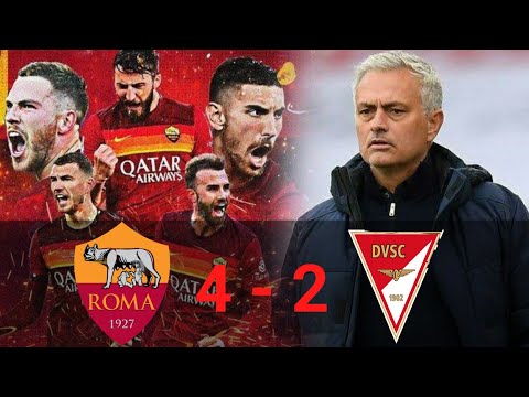 As Roma vs Debrecen 4 - 2 Highlights & Goals