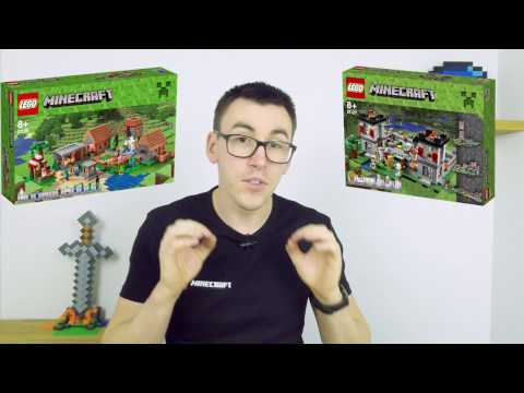 The Fortress and the Village together - LEGO Minecraft - sets 21127 and 21128 - building inspiration
