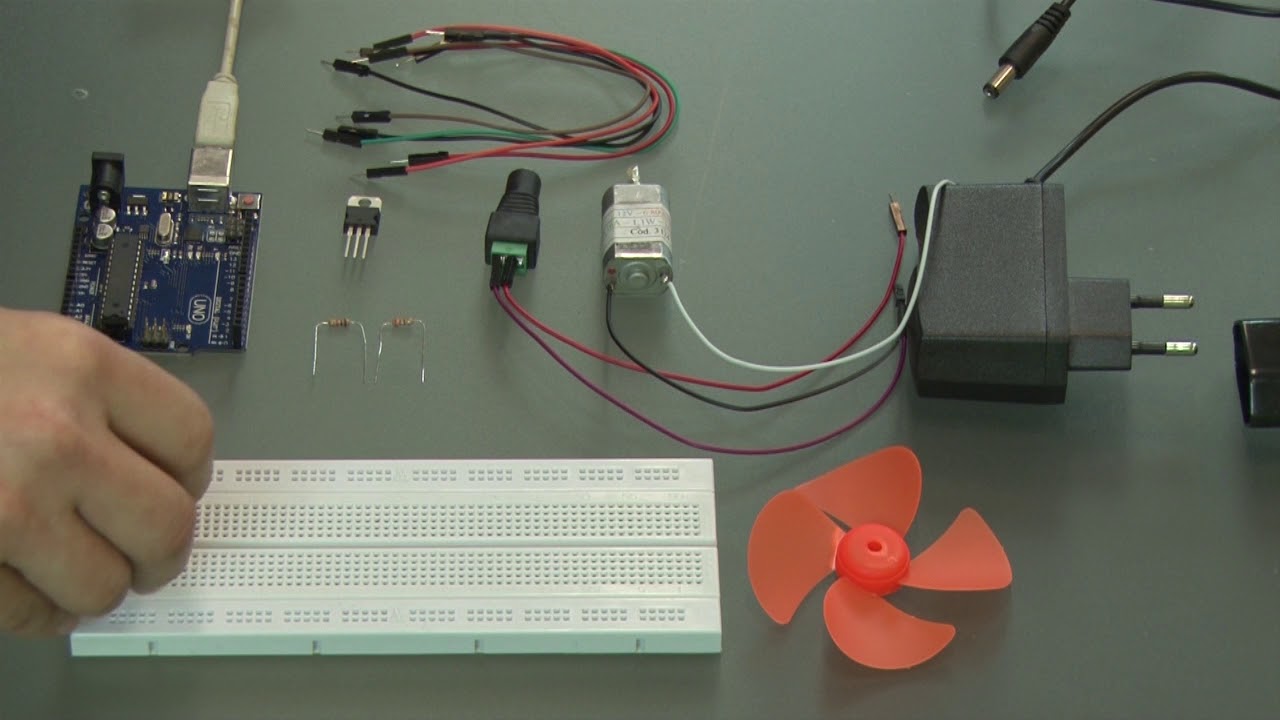 Arduino - Aula 22 - Experimento 9 - Motor elétrico