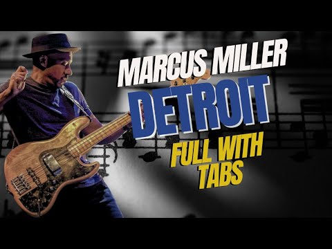 MARCUS MILLER - DETROIT - FULL COVER WITH TABS